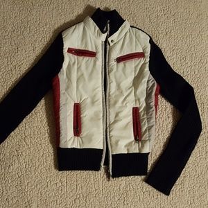 black & white sweater